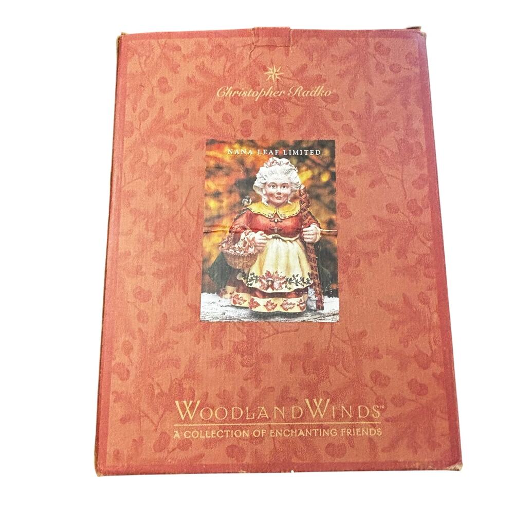 Christopher Radko Woodland Winds Nana Leaf Limited Vintage 1999 Numbered 40/2500
